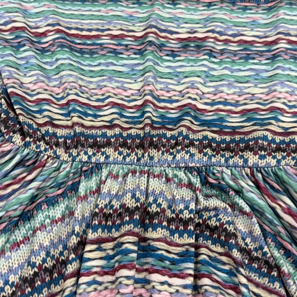 DotDotSmile DDS Girls Lucy Twirl Dress 8/10 Chevron Stripes Multicolor - Picture 2 of 5